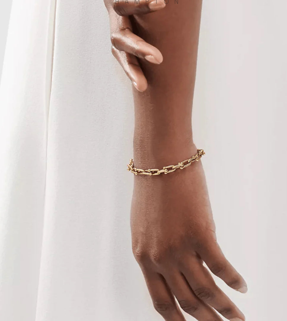 Tiffany Style 10k Gold Bracelet - Size 7