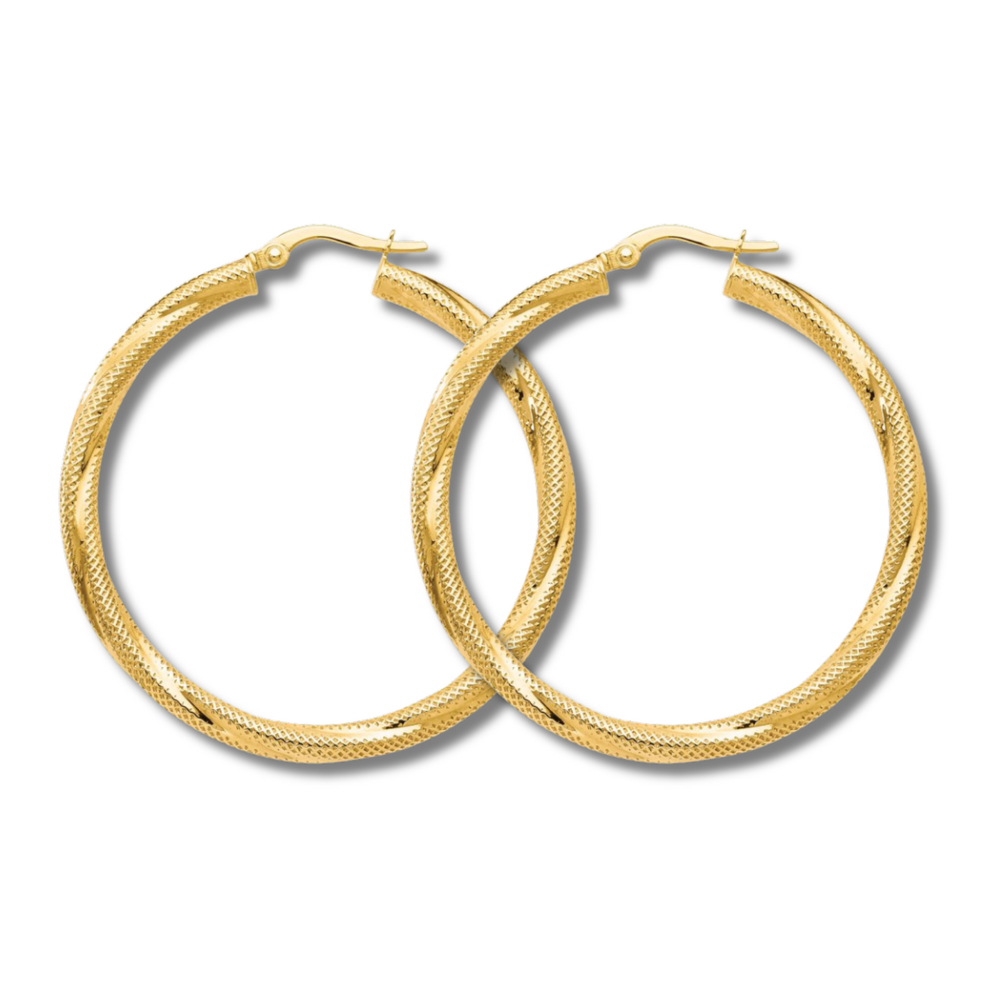 Women's 10k Twisted Snowdrop Rings, Size 4