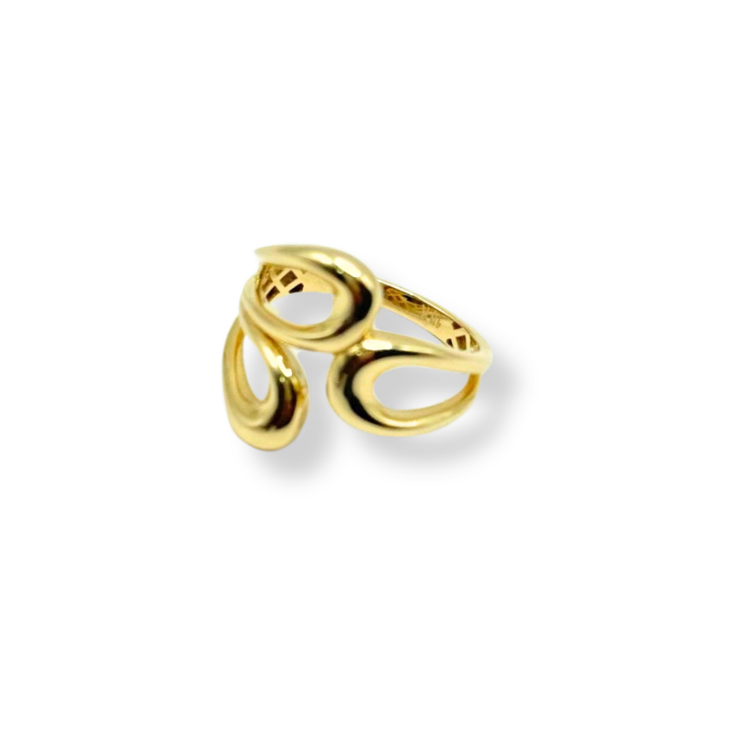 10k gold 3-leaf ring size 7