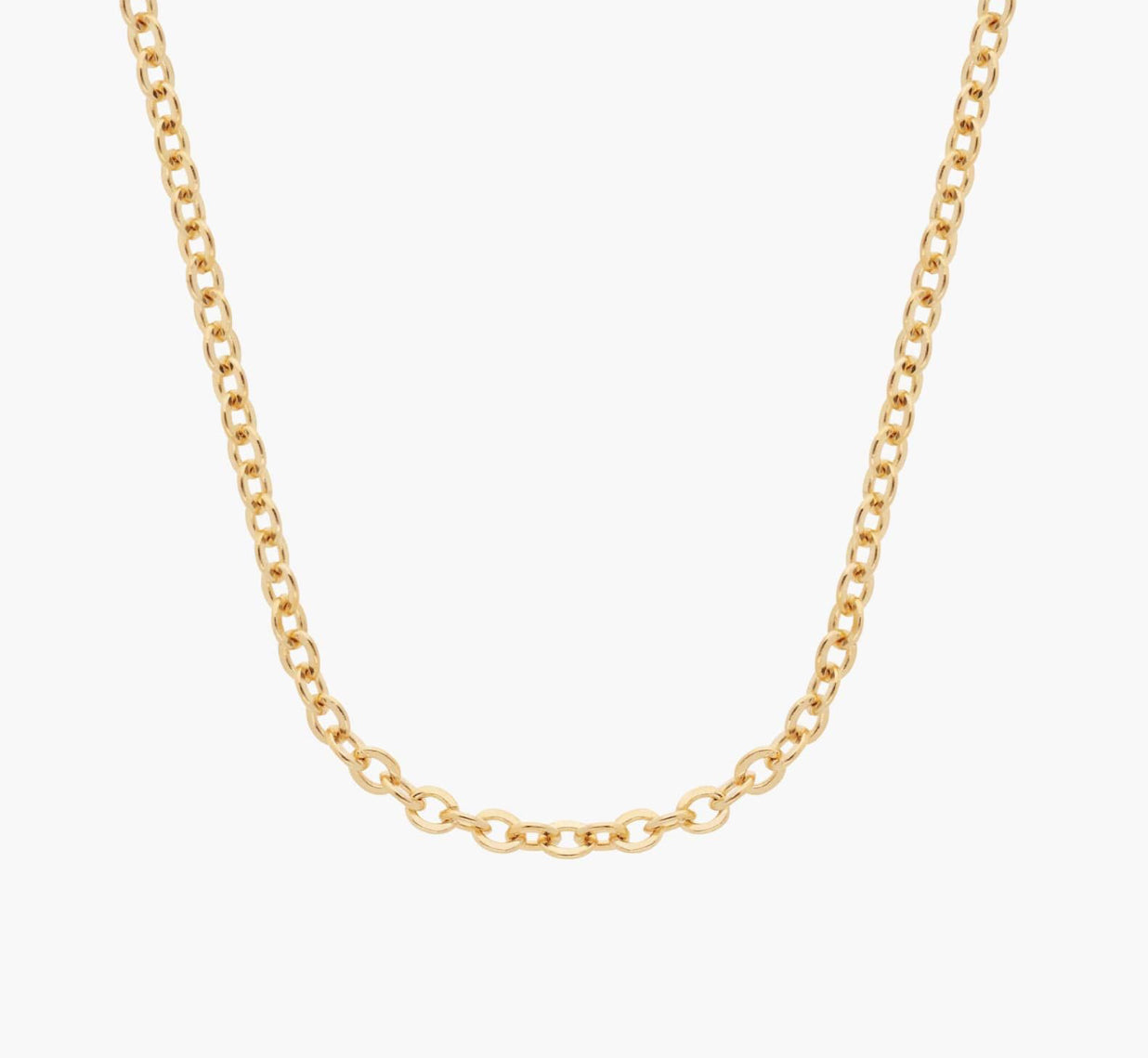 14k Gold Rolo Chain - 20 Inches