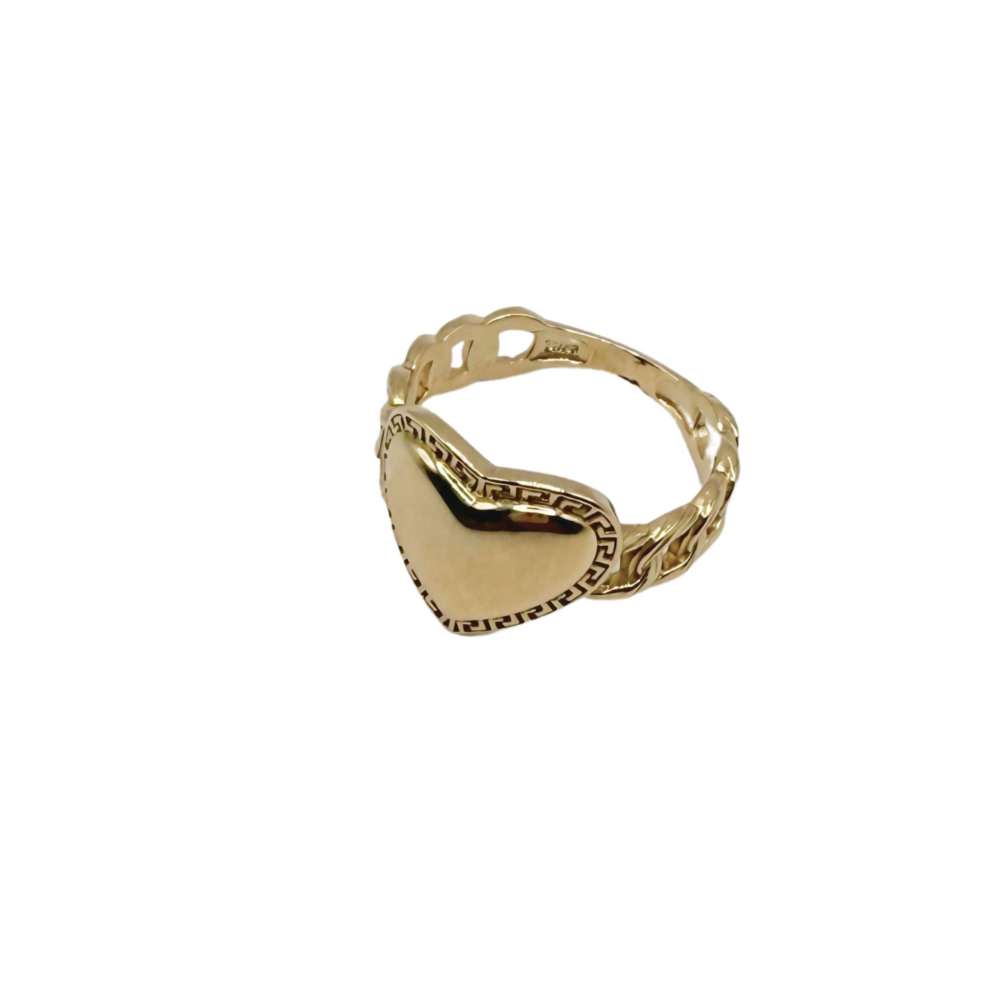 10k gold heart ring size 7.5 d3 women