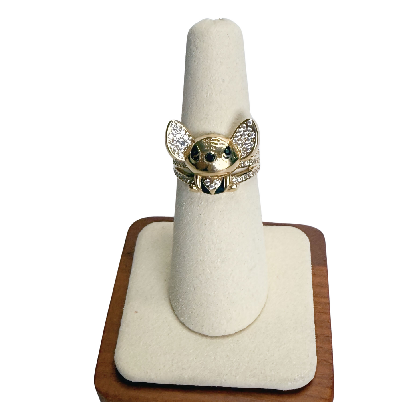 10k gold Stitch ring size 6 for women or girls