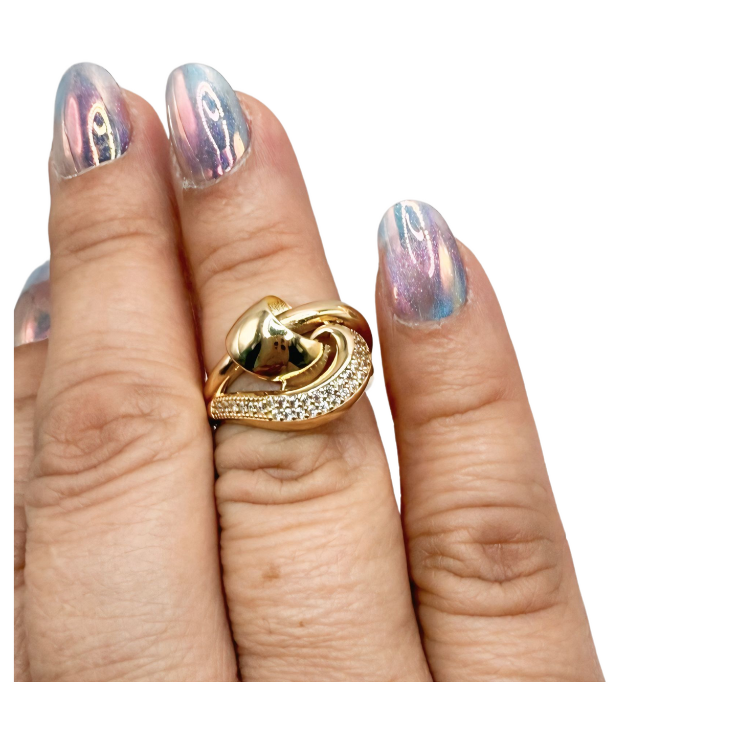 Anillo de oro 10k tamaño 7 de mujer