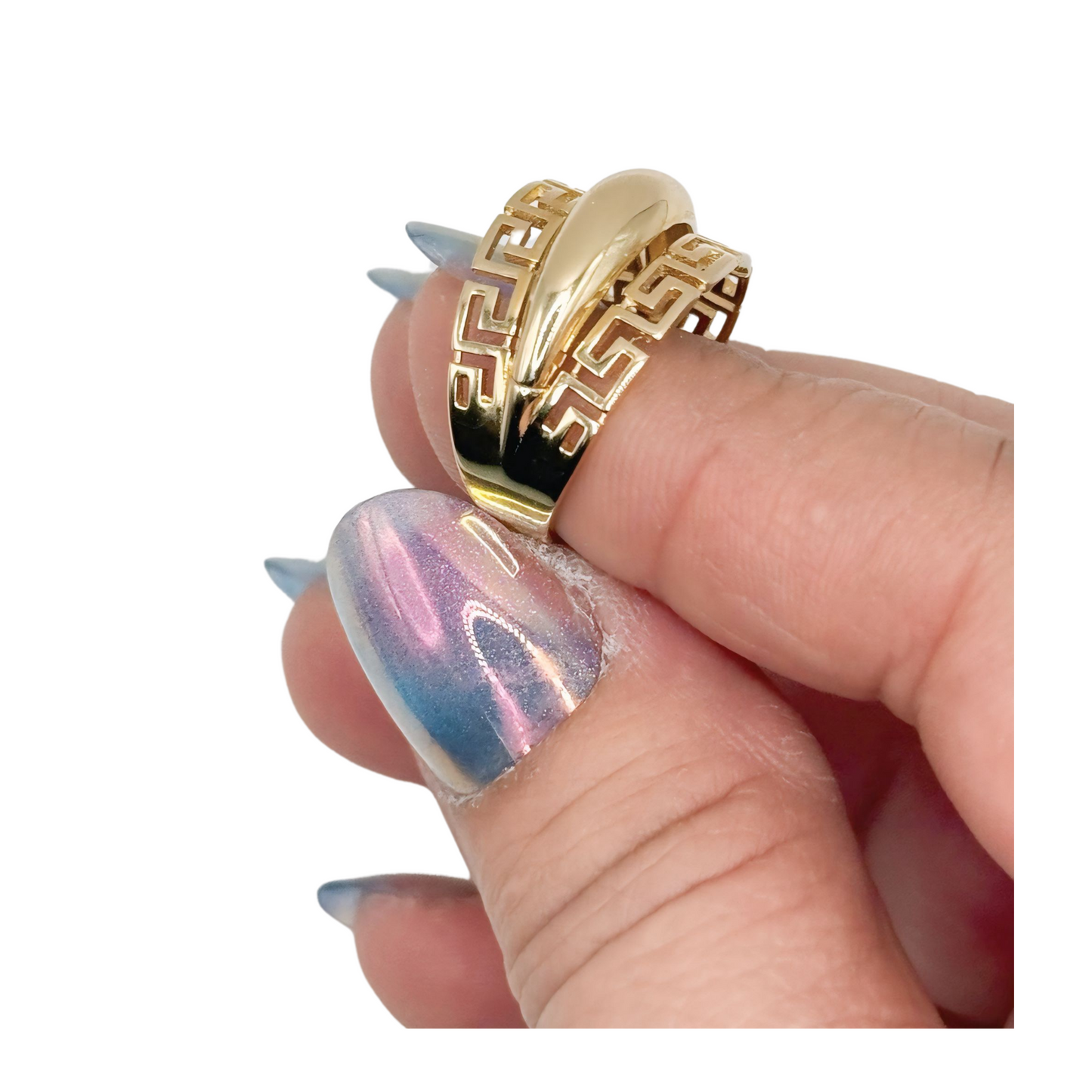Versace 10k gold ring size 8 1/2 for women