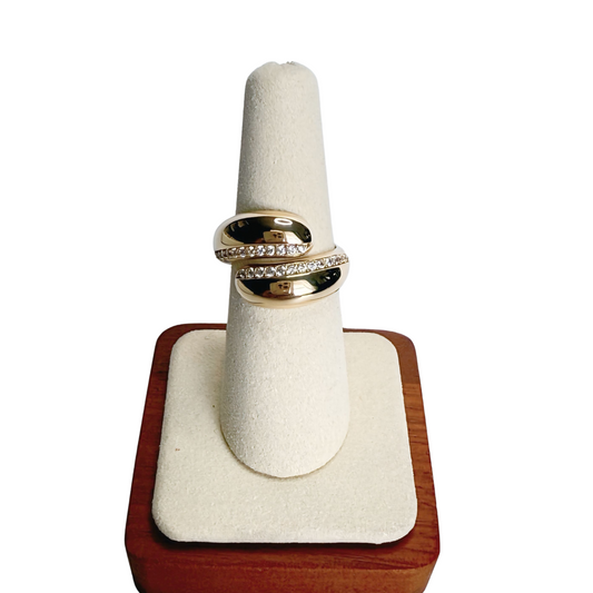 Anillo de oro de 10k talla 7 para mujer