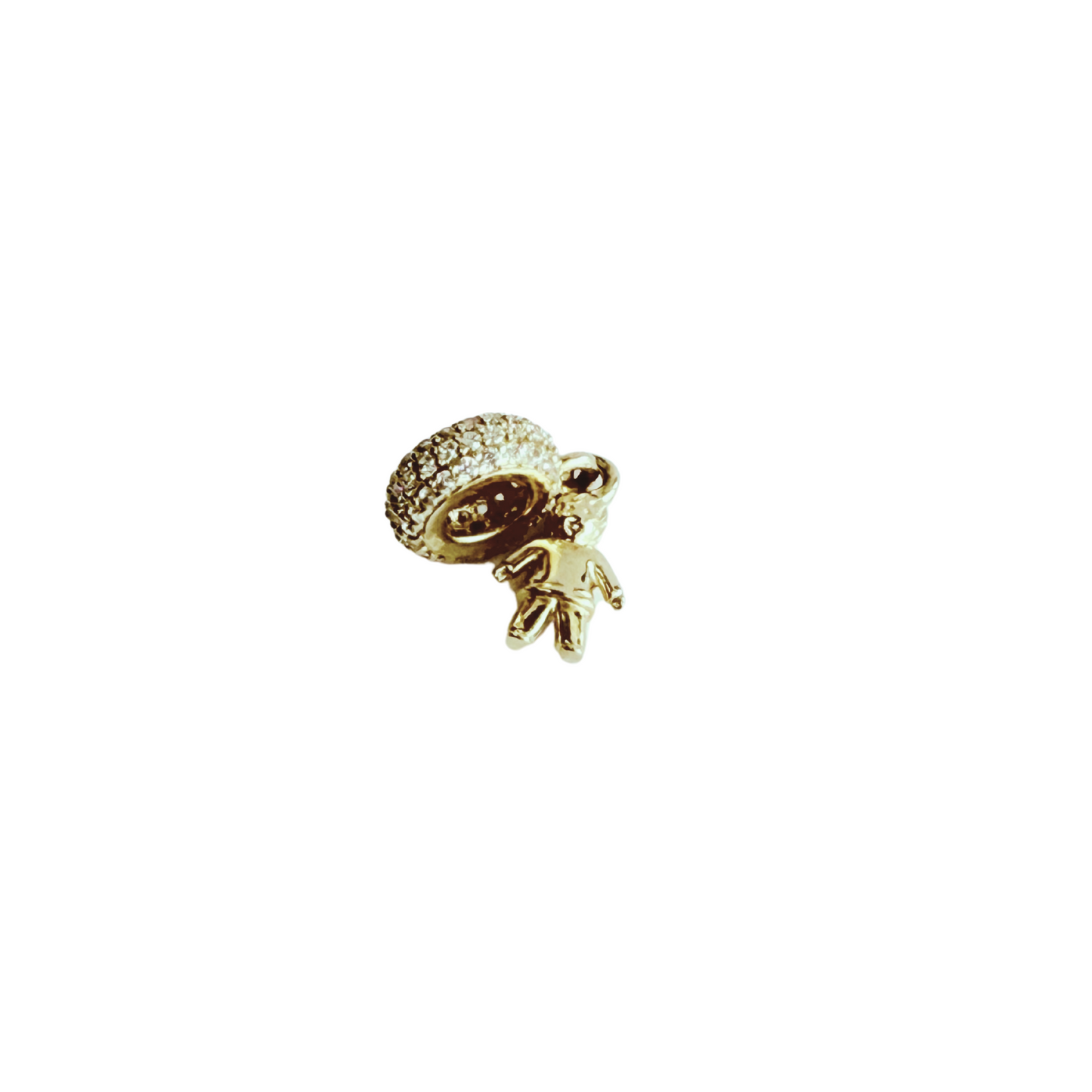 10k gold charms with zirconia and women's child ornament