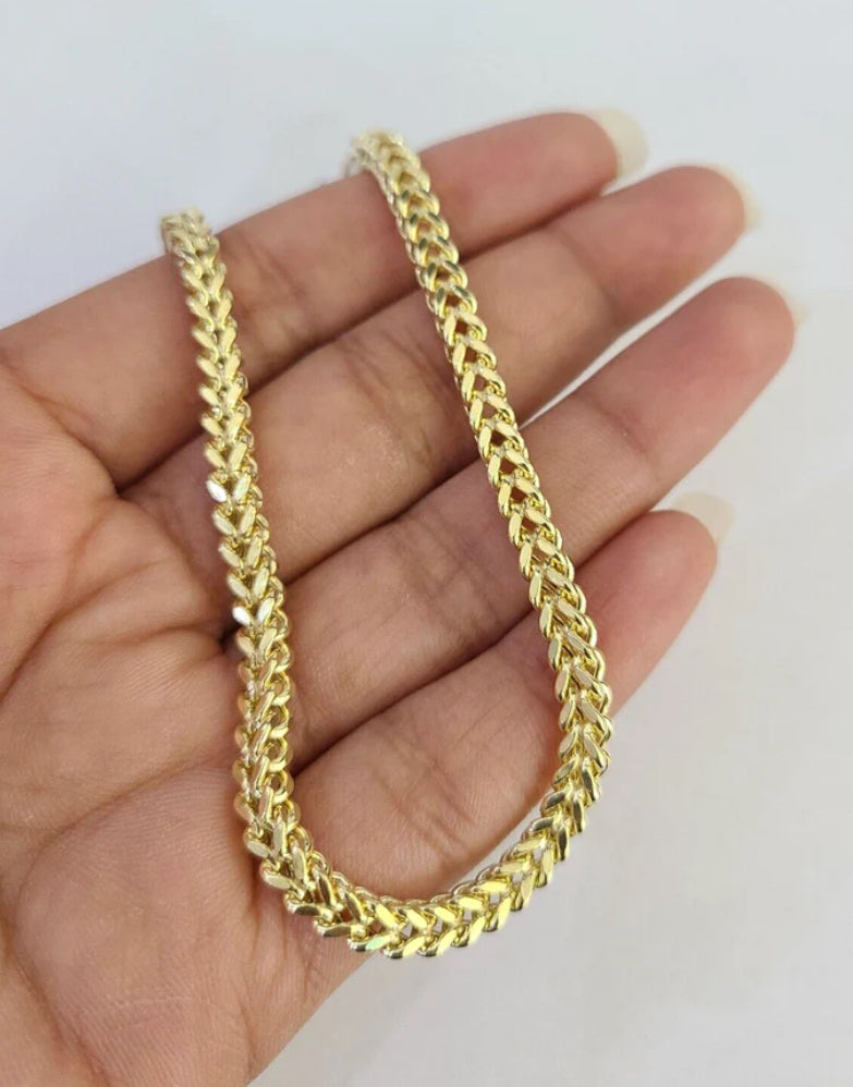 10k gold handle Franco size 7,3mm unisex
