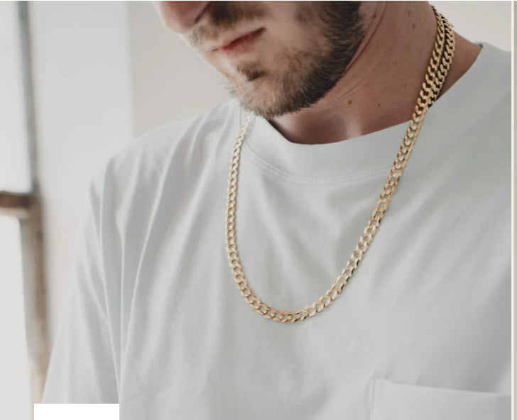 10k Gold Shine Cut Chain, Size 20, 4.5mm Unisex