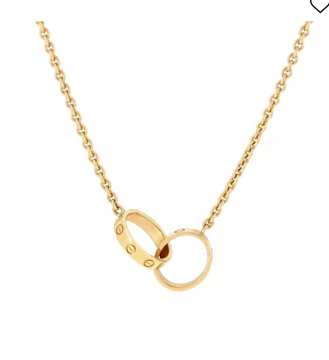Cartier 10k gold chain, size 18mm for women