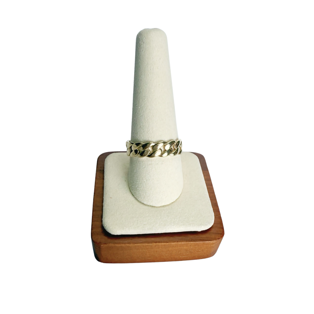 10k gold braided ring size 10 for women