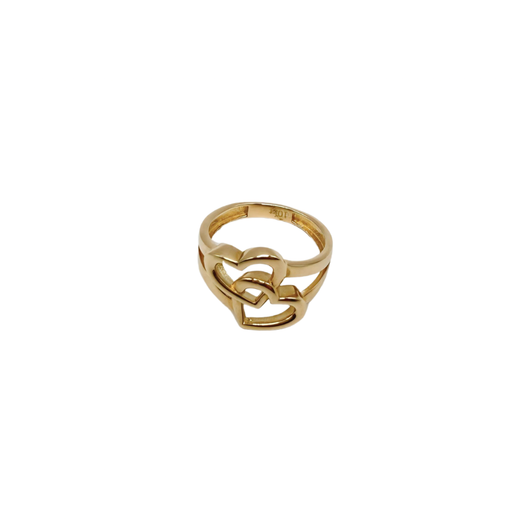 10k gold heart ring size 6 1/4 for women