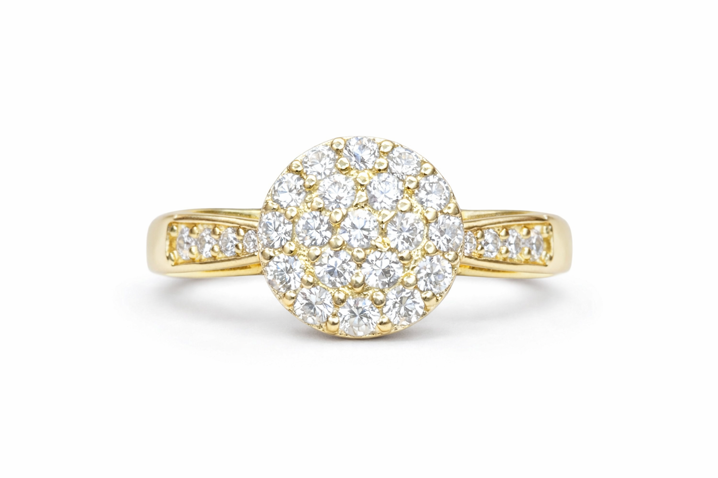 10k Gold Solitaire Ring Size 6.5