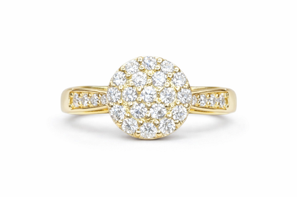 10k Gold Solitaire Ring Size 6.5