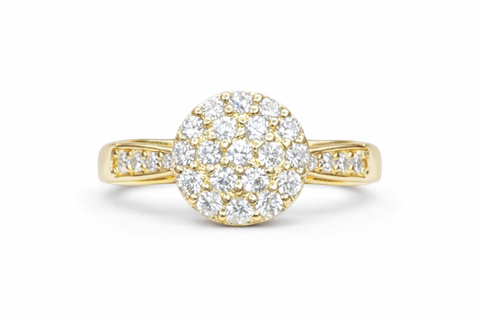 10k Gold Solitaire Ring Size 6.5