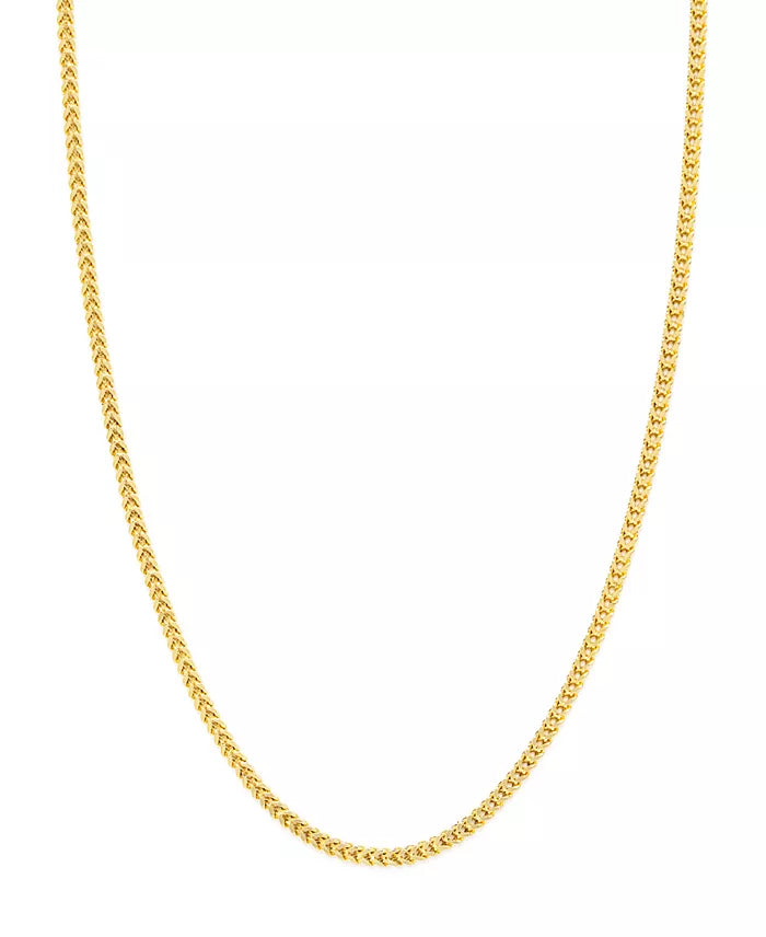 Cadena Franco oro 10k, talla 22, 2,5mm unixes