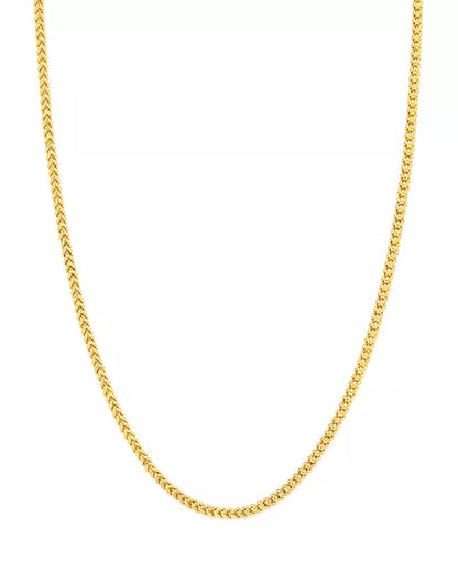 Cadena Franco oro 10k, talla 22, 2,5mm unixes