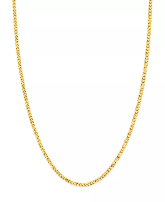 Cadena Franco oro 10k, talla 22, 2,5mm unixes