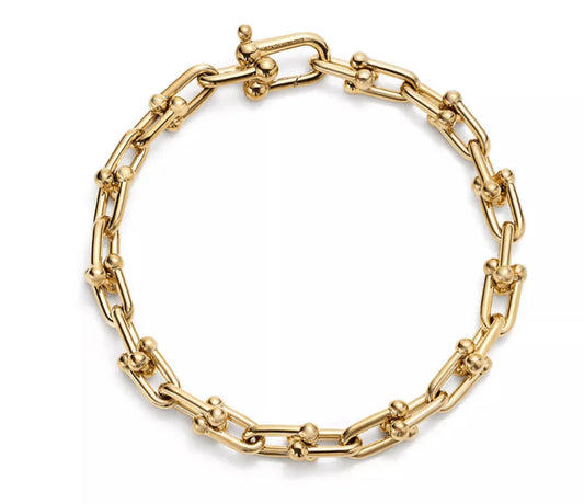 Tiffany Style 10k Gold Bracelet - Size 7