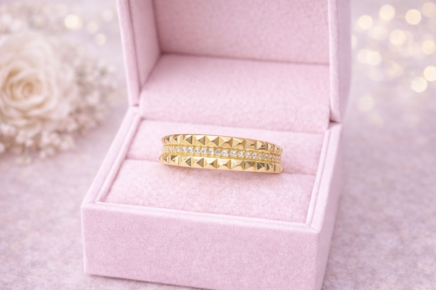 10k Gold Engagement Ring Size 7.75