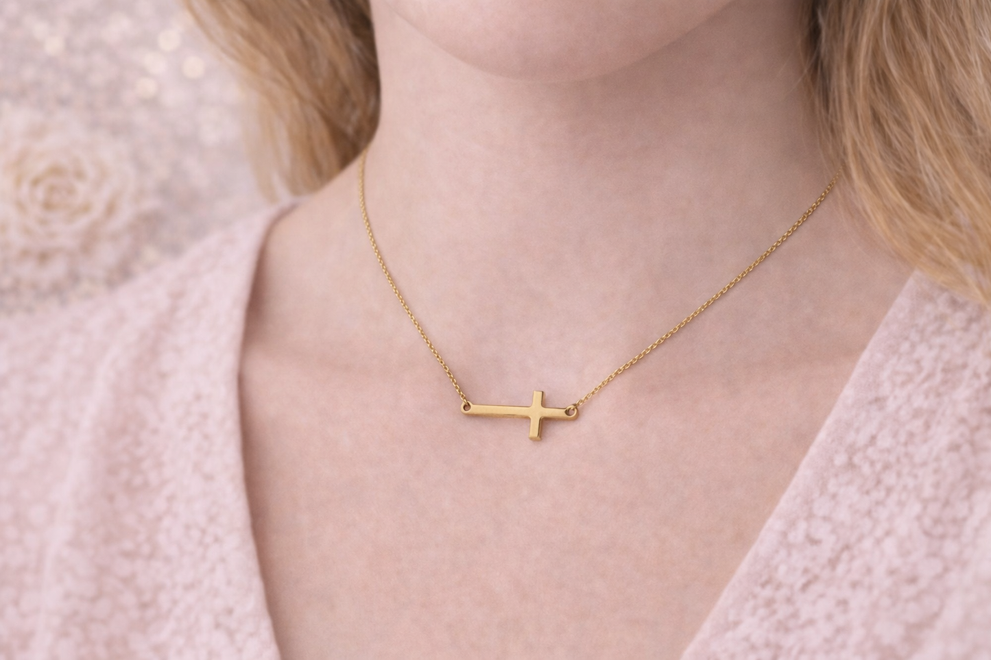 14K Gold Forzatina Chain Necklace 16-18 Inch Adjustable