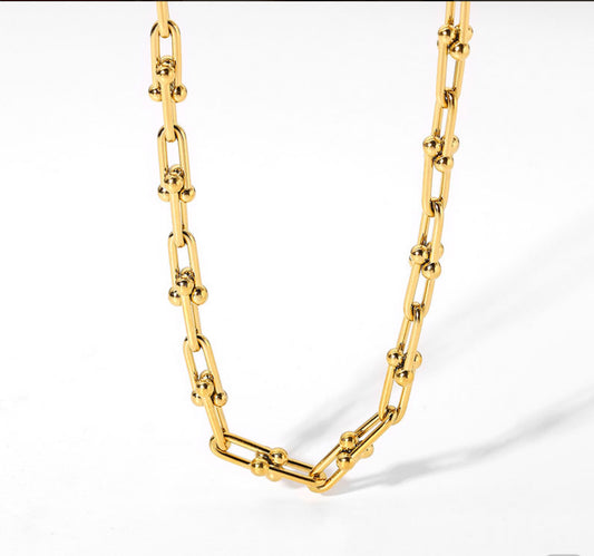 Tiffany Style 10k Gold Necklace - 18 Inches