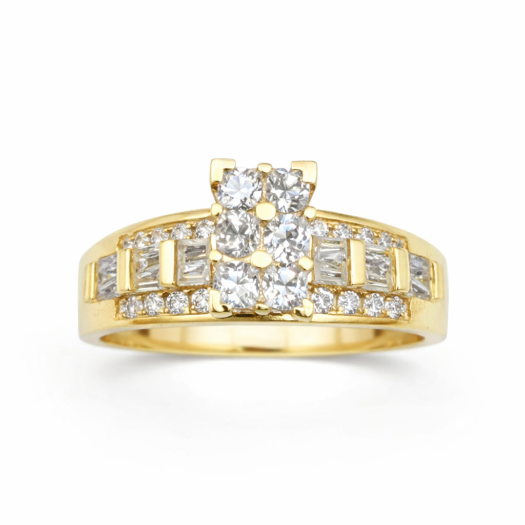 10k Gold Engagement Ring Size 6.5