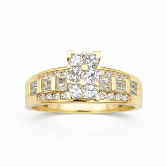 10k Gold Engagement Ring Size 6.5