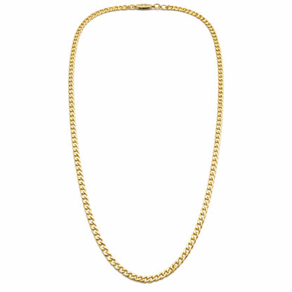 14K Gold Diamond Cut Chain Necklace 24 Inch 3.5mm