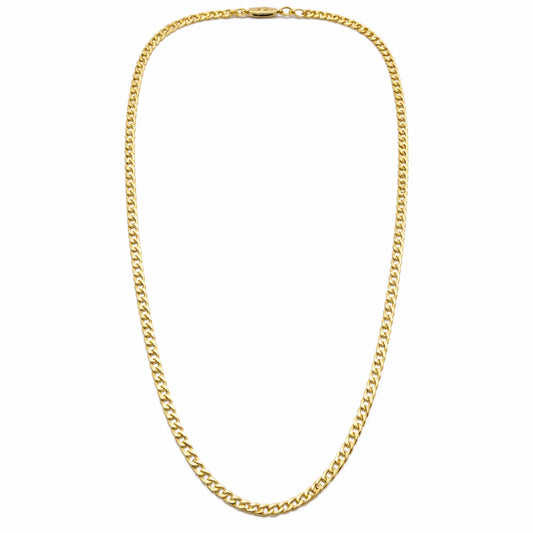 14K Gold Diamond Cut Chain Necklace 24 Inch 3.5mm