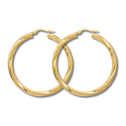 Women's 10k Twisted Snowdrop Rings, Size 4
