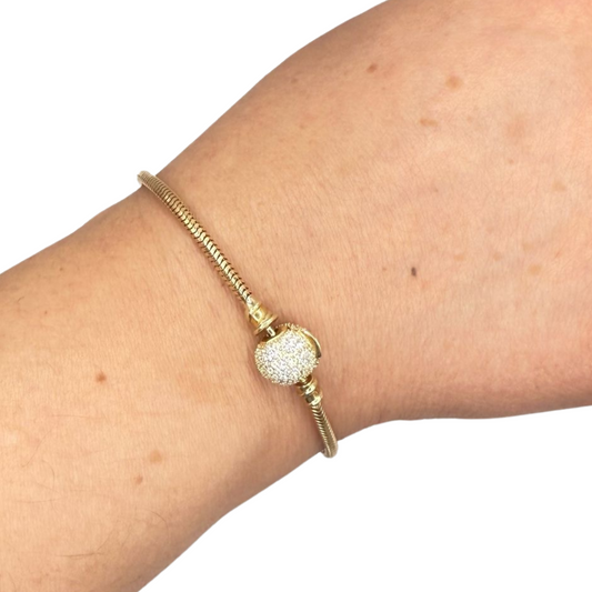 Pandora oro de 10k talla 7 1/2 para mujer