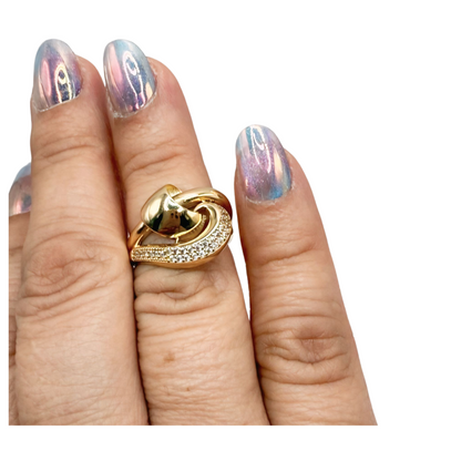 Anillo de oro 10k tamaño 7 de mujer