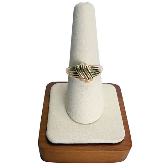 Anillo de oro de 10k talla 8 para mujer