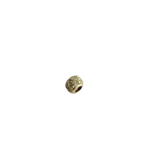 10k gold and zirconia brocade women's charms