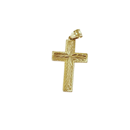 Men's 14k Gold Cross Pendant
