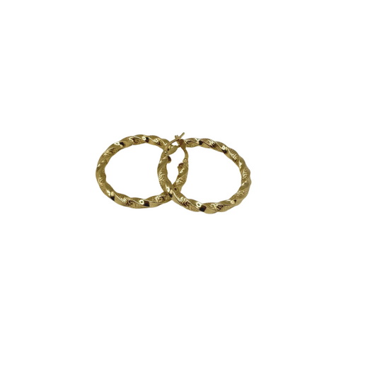Argollas versa oro 10k de mujer talla 4