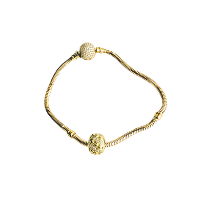 10k gold and zirconia brocade women's charms