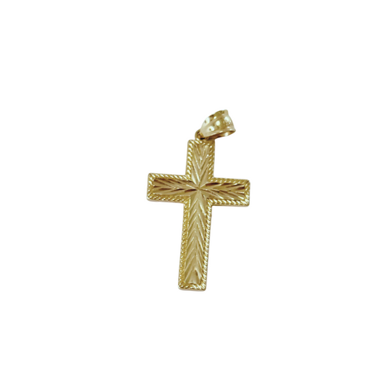 Men's 14k Gold Cross Pendant
