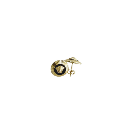 10k gold and black Versa earrings for women