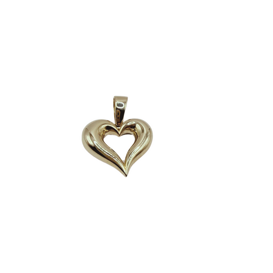 Women's 10k gold heart pendant
