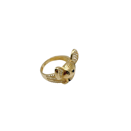 10k gold Stitch ring size 6 for women or girls
