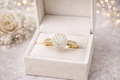 10k Gold Solitaire Ring Size 6.5