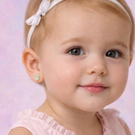 14K Gold Baby Earrings