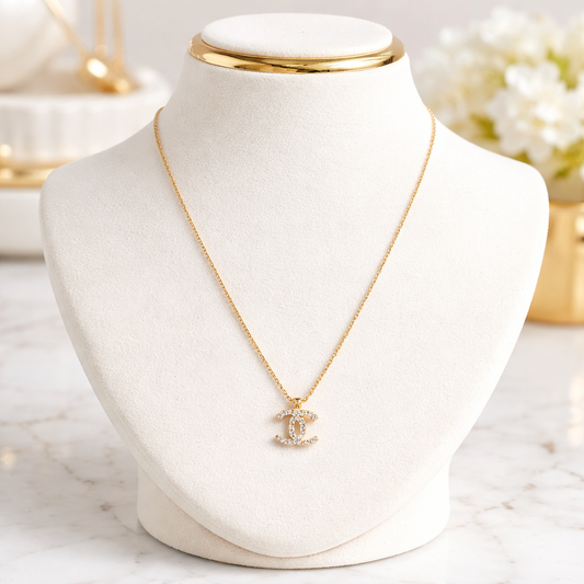 14k Gold Heart Chain for Women, 16-18 Inches