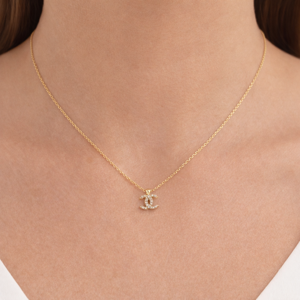 14k Gold Heart Chain for Women, 16-18 Inches