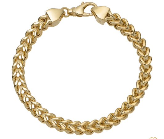 10k gold handle Franco size 7,3mm unisex