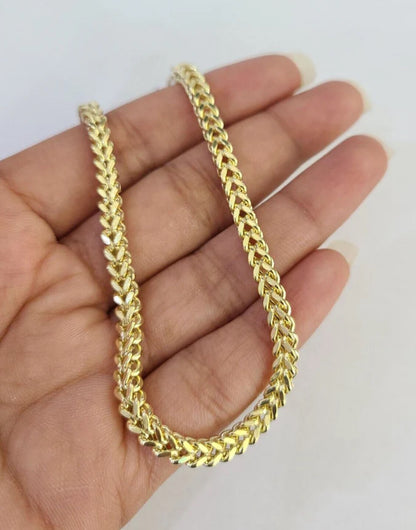 Manila oro 10k Franco talla 7,3mm unisex