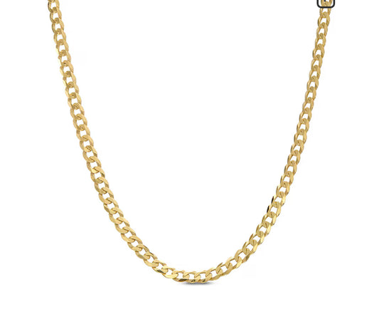 10k gold shine cut chain, size 20, 2mm unisex