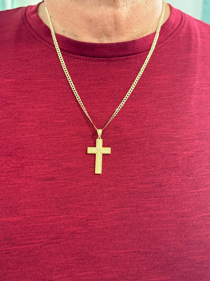 Men's 14k Gold Cross Pendant