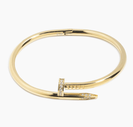 Cartier 10k gold bracelet, size 17 for women
